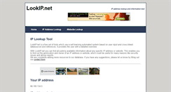 Desktop Screenshot of lookip.net