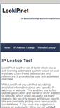 Mobile Screenshot of lookip.net