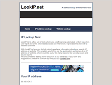 Tablet Screenshot of lookip.net